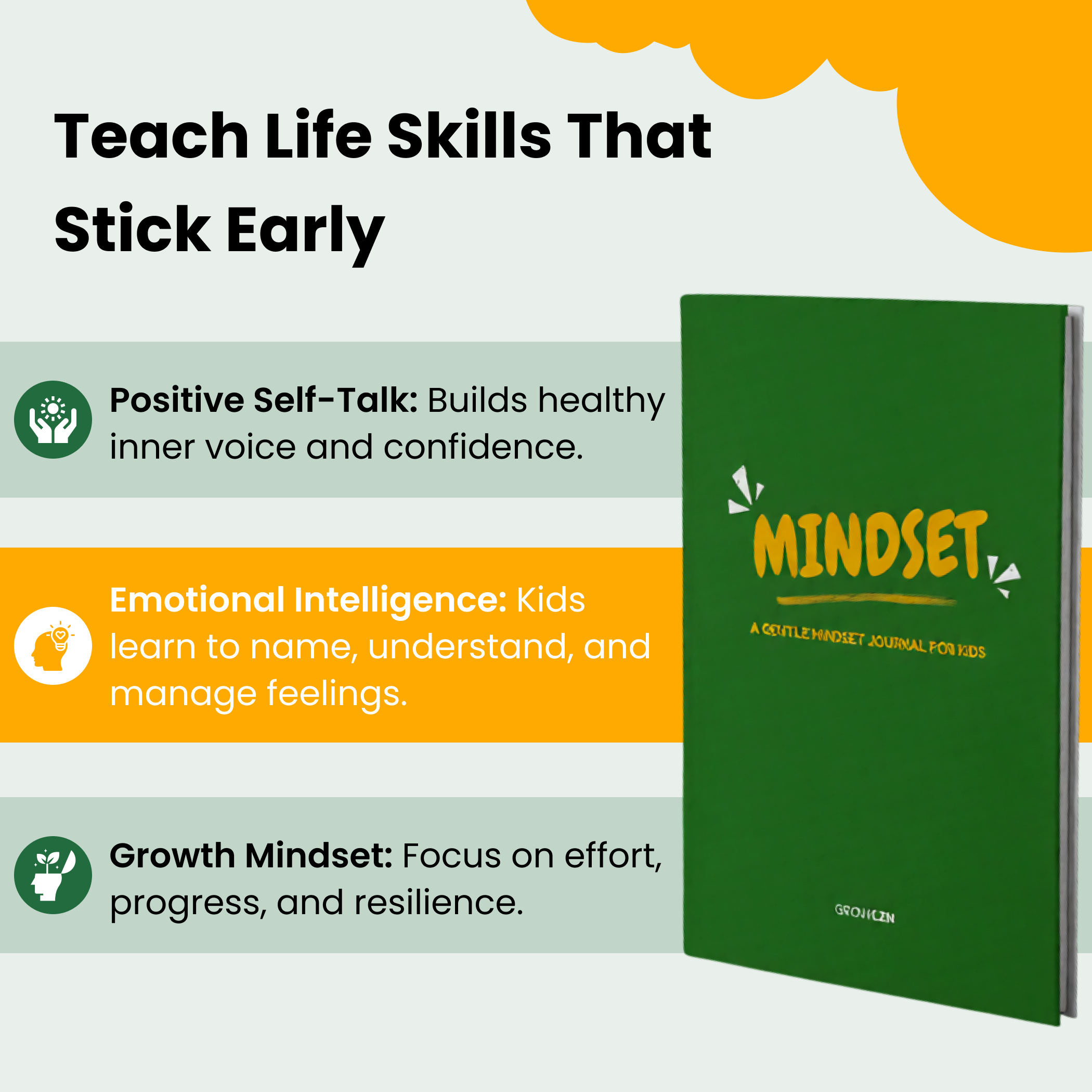 Growlzn Mindset Journal For Kids